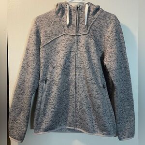 SwissGear Women's Gray Heather Full-Zip Hooded Utility Jacket